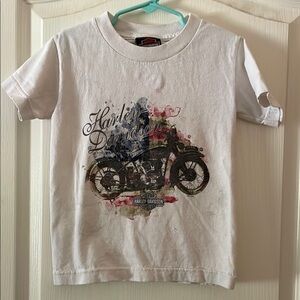 Vintage Harley-Davidson Kids Tee with Motorcycle Graphic